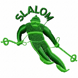 Ski Embroidery Design 1 Ski Embroidery Design 1